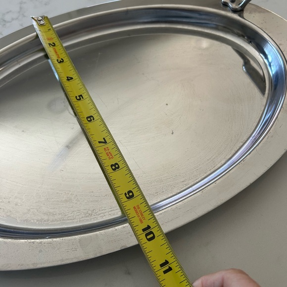 All-Clad Oval Silver Serving Tray - Picture 4 of 5